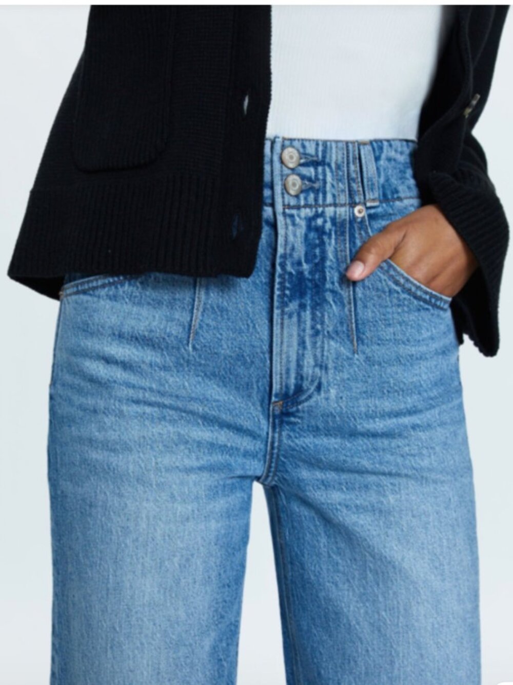 PISTOLA Lana High Rise Ultra Wide Leg Jeans Size 24 - Picture 4 of 4